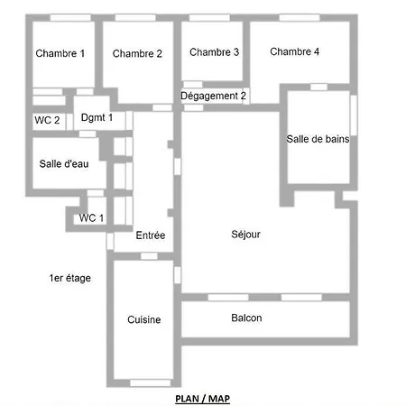 Apartamento Hypercentre De Reims 4 Chambres 12 Couchages